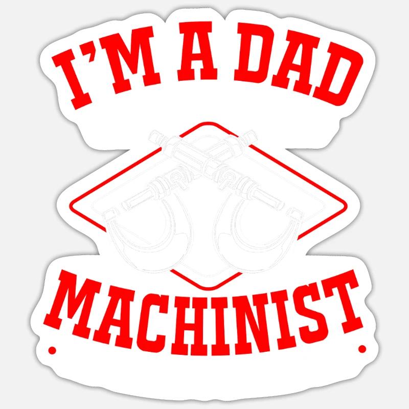 Cutting machine operator Machinist Router CNC lathe operator Sticker size S (10 x 10 cm)