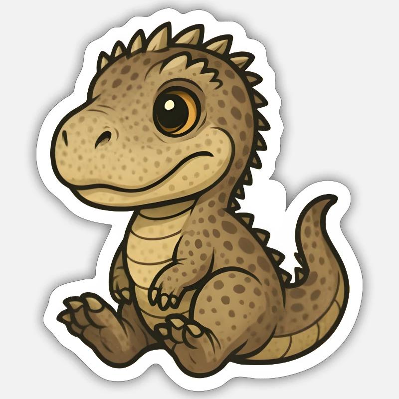 Carcha Chibi - Sticker Größe S (10 x 10 cm) - Mattweiß