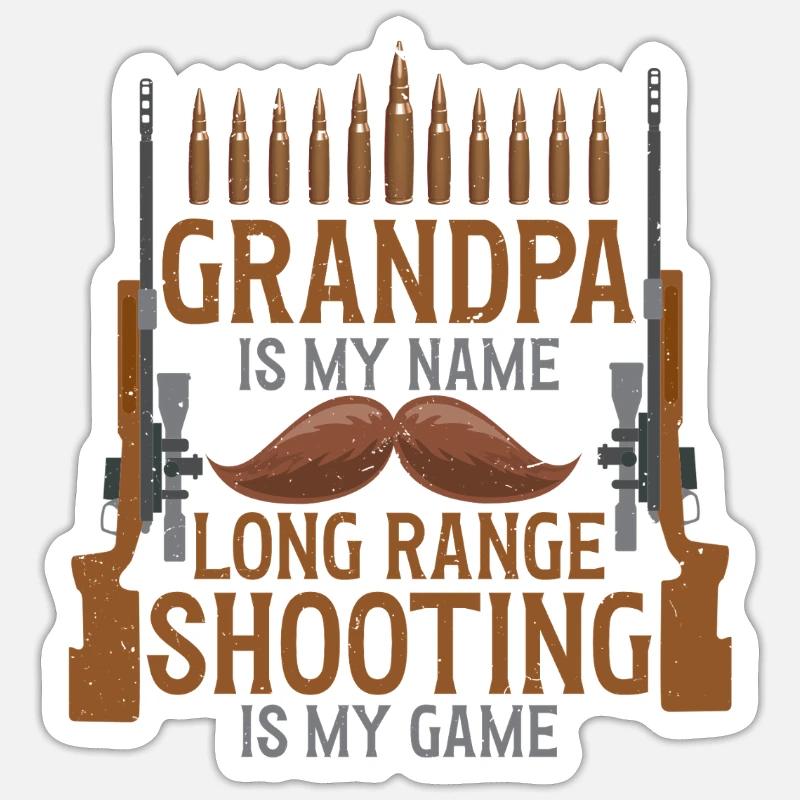 Langstreckenschießen Long Range Sticker Größe S (10 x 10 cm)
