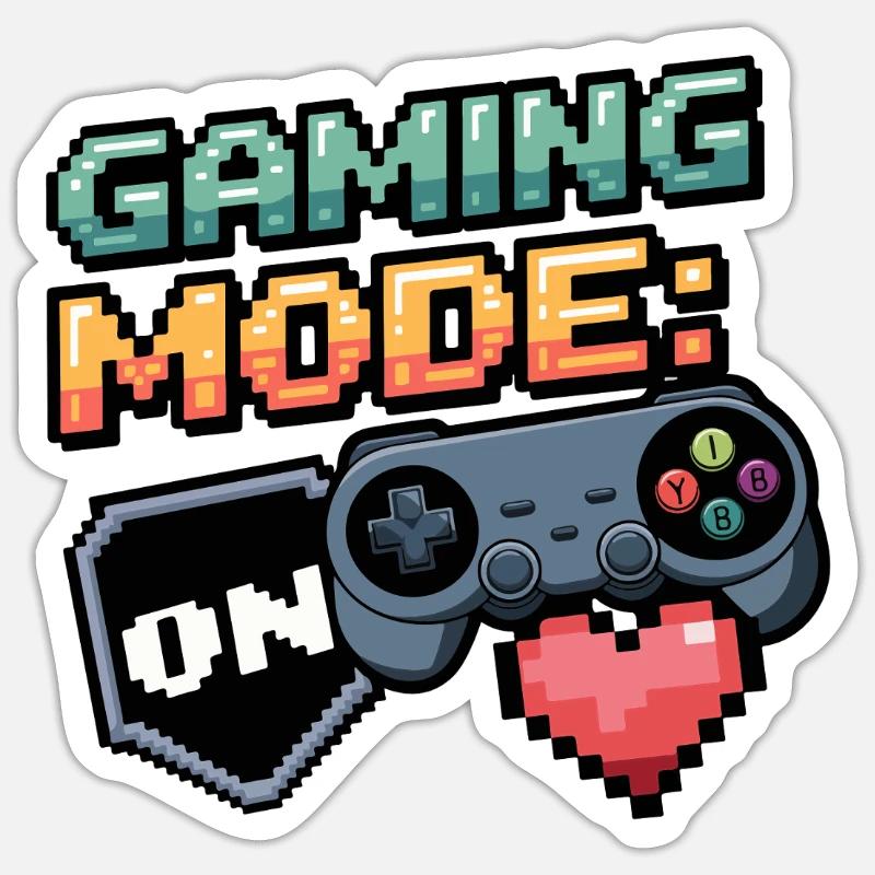Mode de jeu activé Sticker taille S (10 x 10 cm)