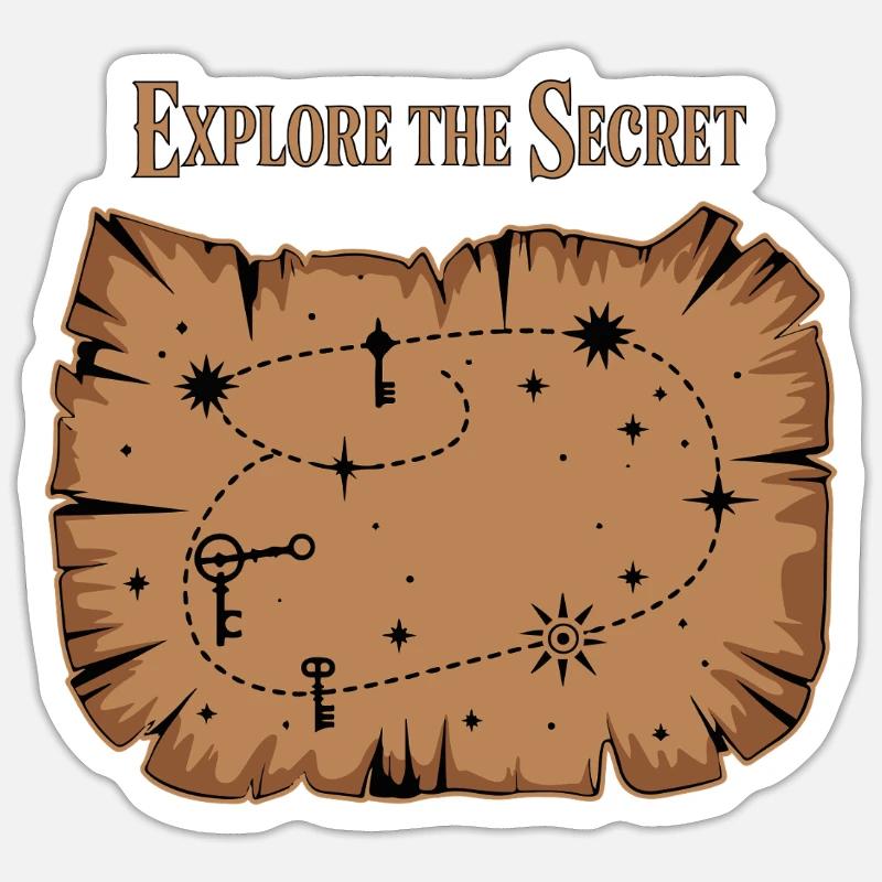 PASSAGES SECRETS - Sticker taille S (10 x 10 cm) - blanc mat