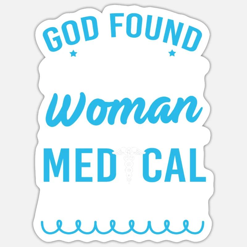 Médecin MFA - Sticker taille S (10 x 10 cm) - blanc mat