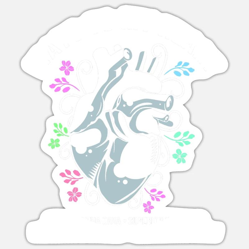 Médecin MFA - Sticker taille S (10 x 10 cm) - blanc mat