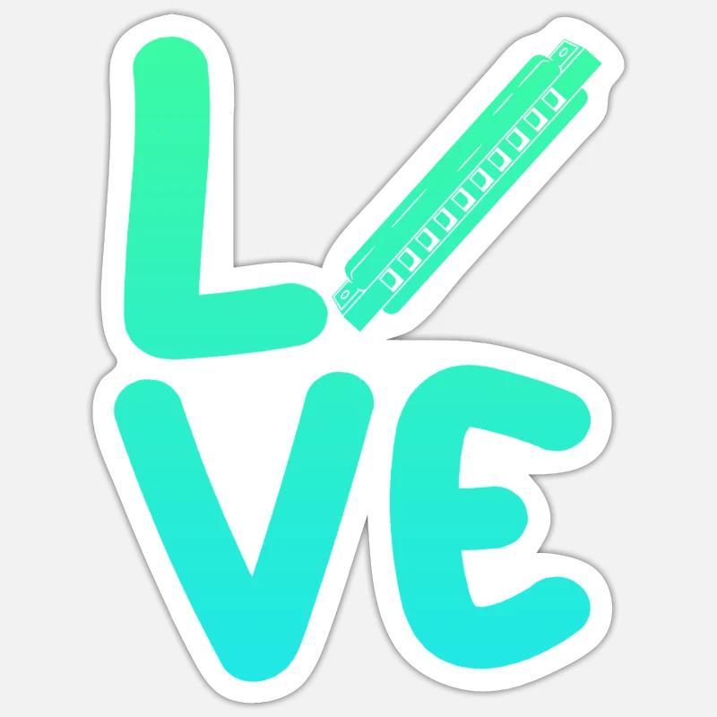 Harmonica Harmonica - Sticker size S (10 x 10 cm) - white matte