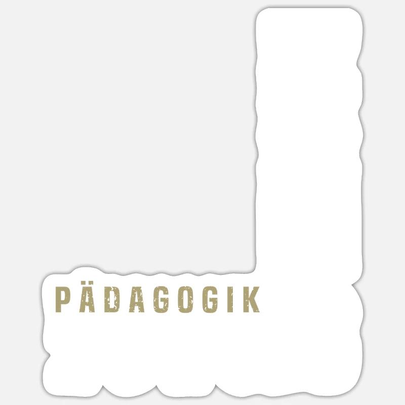 Bachelor Pädagogik - Sticker Größe S (10 x 10 cm) - Mattweiß