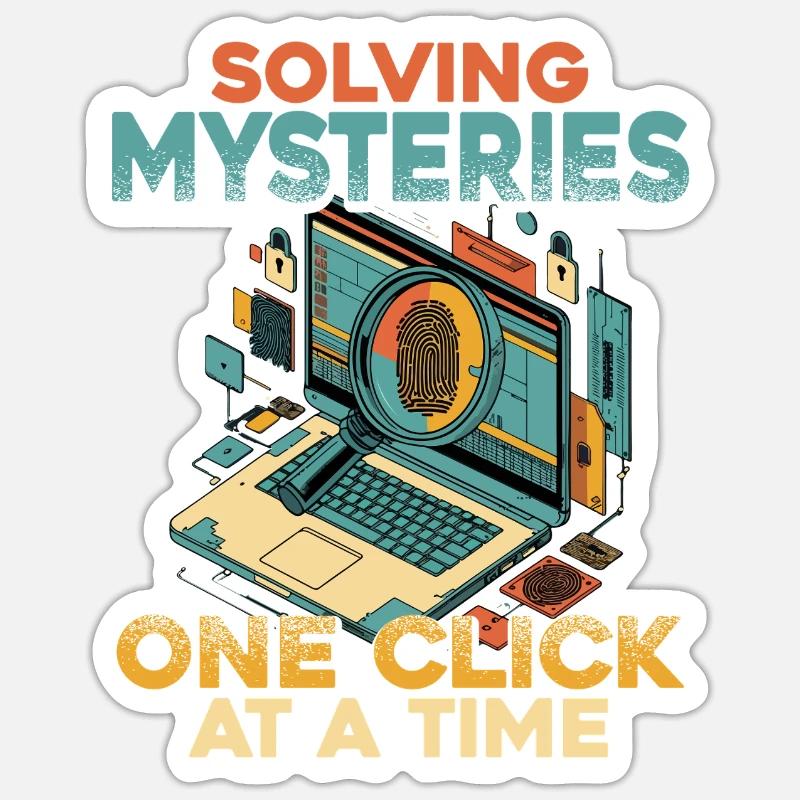 Digital Forensics One Click At A Time Sticker size S (10 x 10 cm)