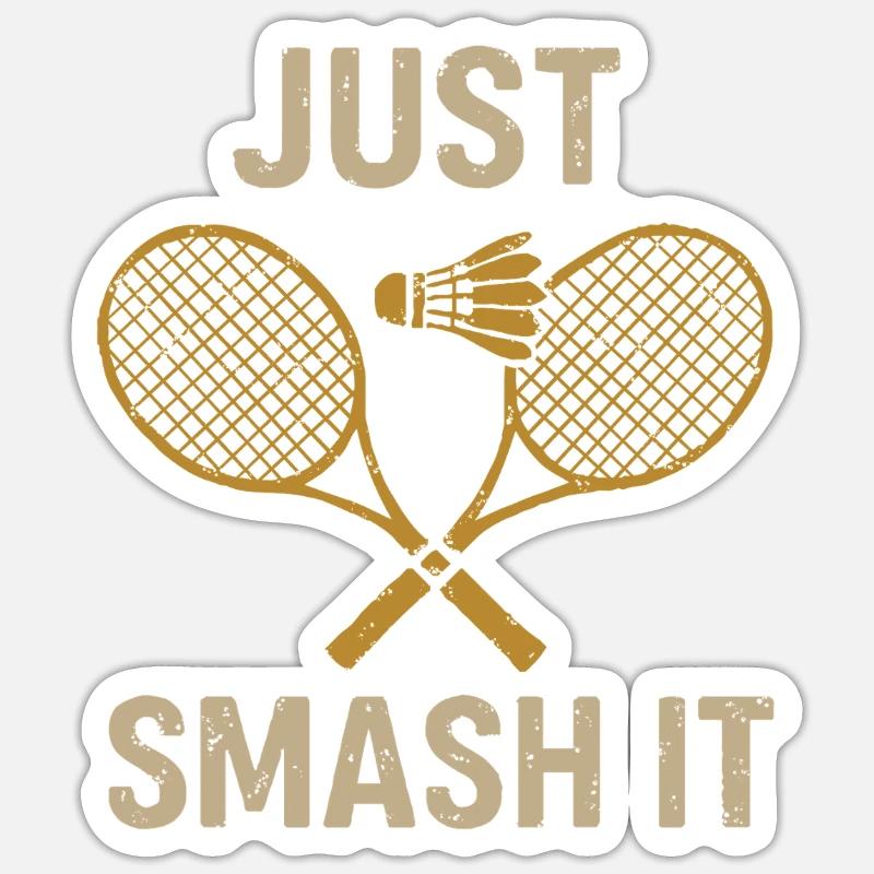 Just smash! - Sticker size S (10 x 10 cm) - white matte