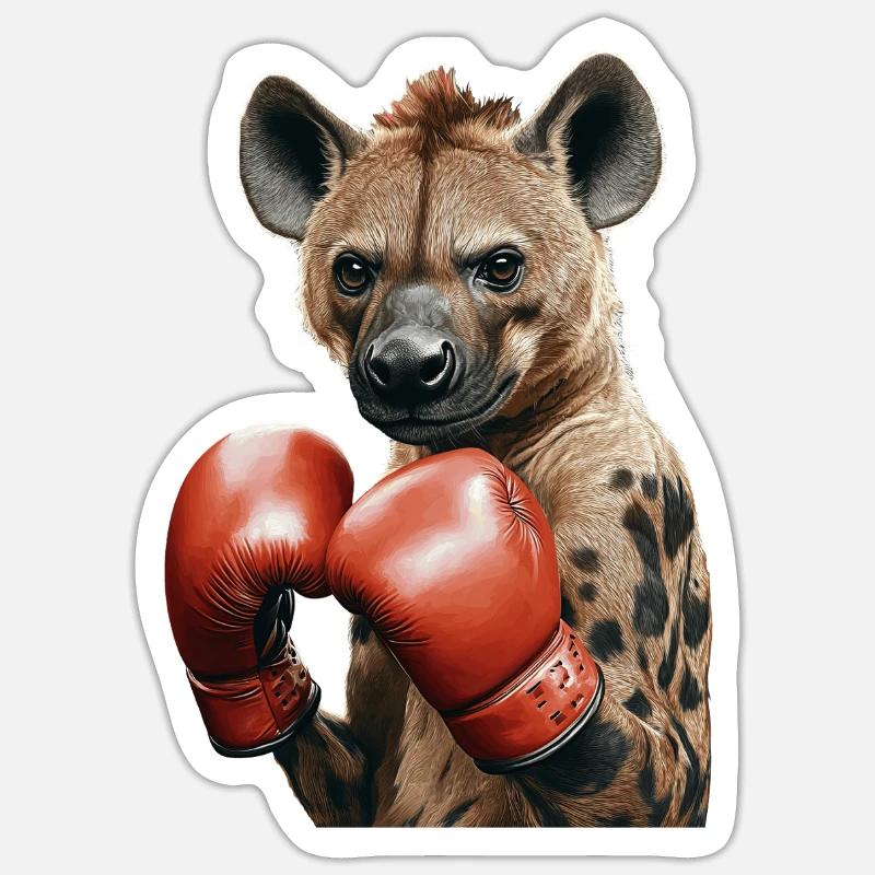 Hyäne Sticker Größe S (10 x 10 cm)