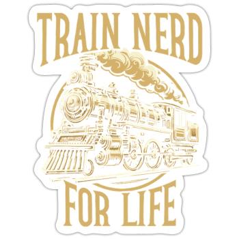 Zugfahrer Lokführer Zugliebhaber Bahnhof - Sticker Größe S (10 x 10 cm) - Mattweiß - Vorne