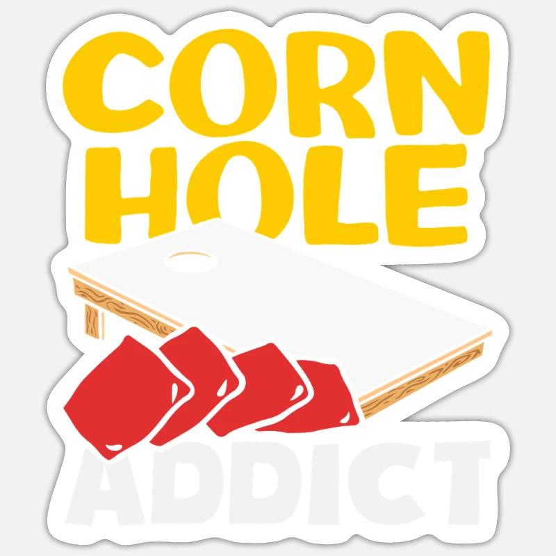 Cornhole Player Seeks Expert Sticker size S (10 x 10 cm)