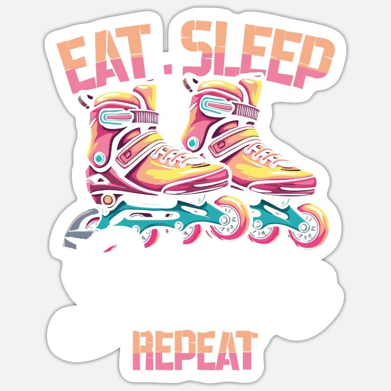 Patins à roues alignées Rollers Patins à roues alignées Sticker taille S (10 x 10 cm)