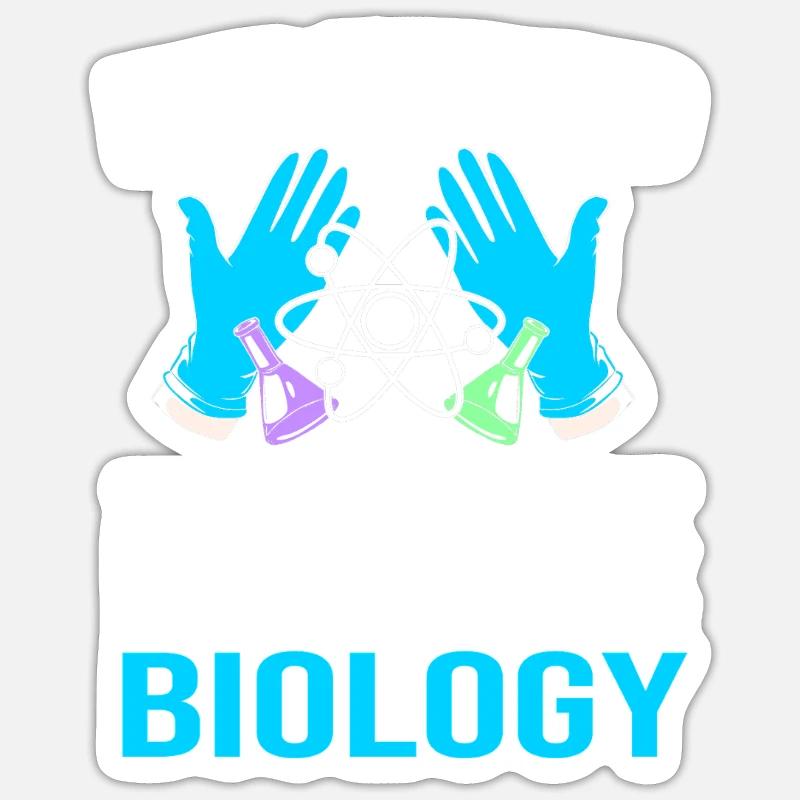 Molekül Strukturformel - Sticker Größe S (10 x 10 cm) - Mattweiß