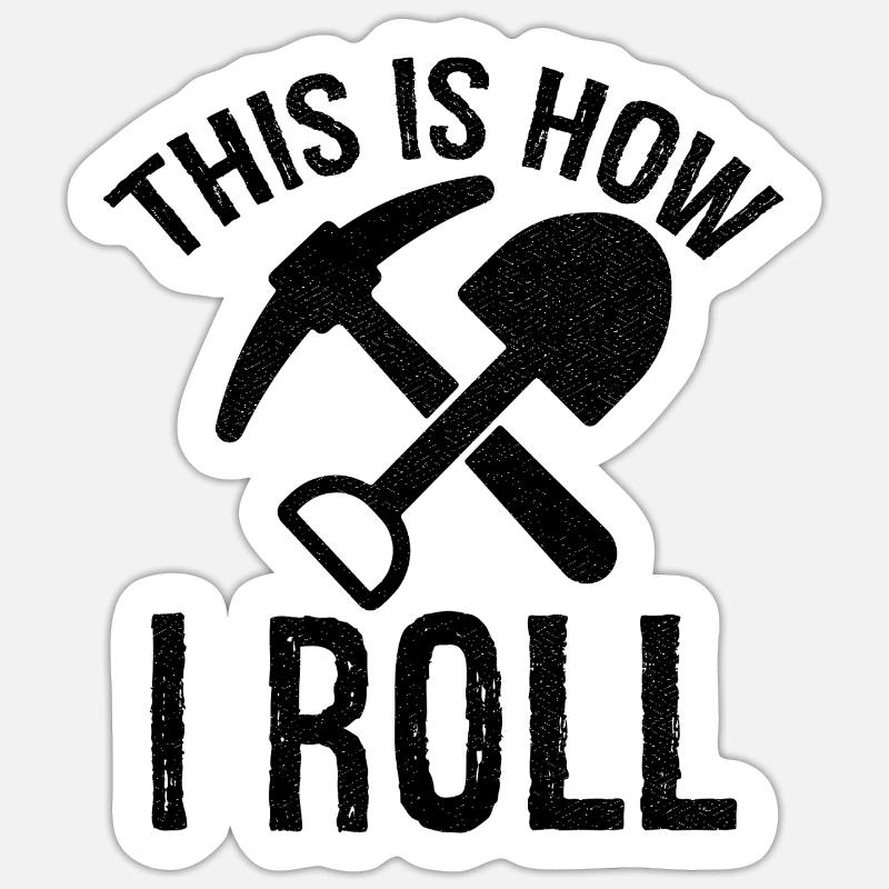 c’est comme ça que je roule Archéologue Sticker taille S (10 x 10 cm)