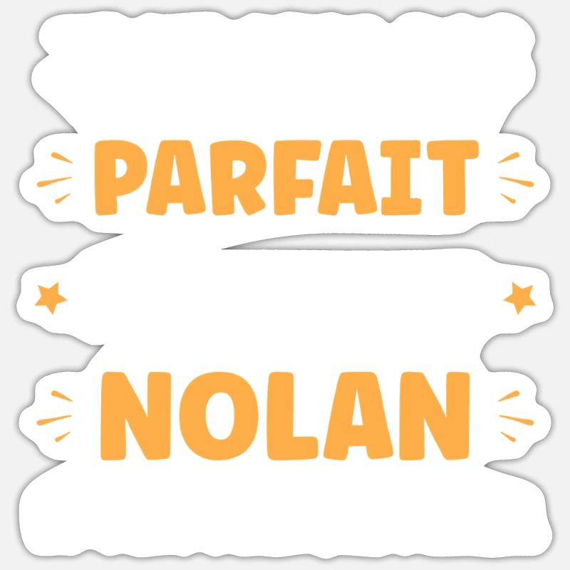 nolan - Sticker taille S (10 x 10 cm) - blanc mat