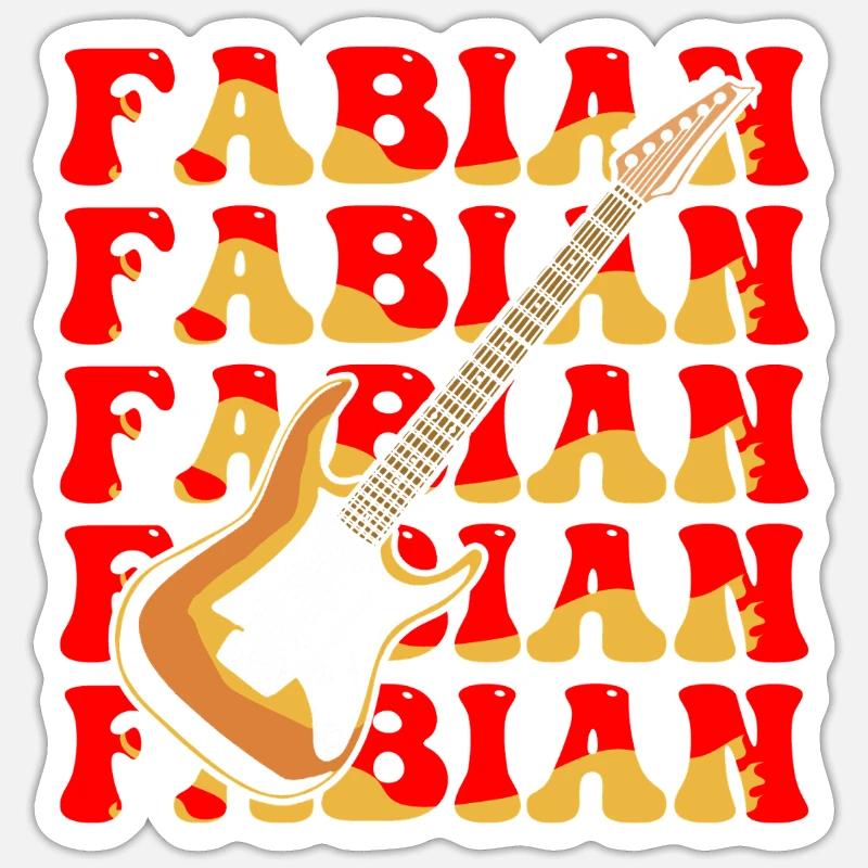 Fabien Sticker taille S (10 x 10 cm)