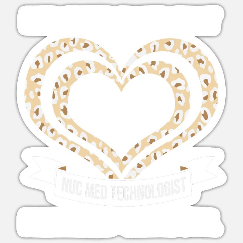 Nuklear Nuklearmedizin Atom Radiologie - Sticker Größe S (10 x 10 cm) - Mattweiß