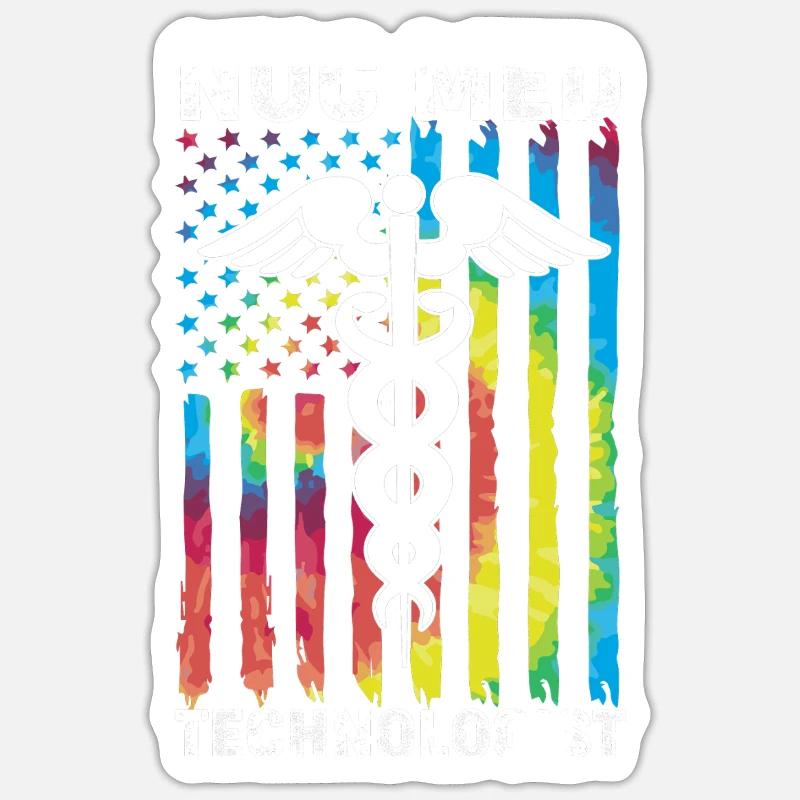 Radiologie Nuklear Atom Nuklearmedizin Sticker Größe S (10 x 10 cm)