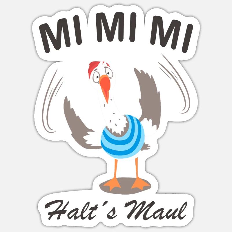 Mi Mi Mi - Sticker size S (10 x 10 cm) - white matte