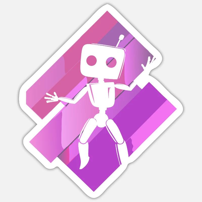 Robotik Technologie Informatik Sticker Größe S (10 x 10 cm)