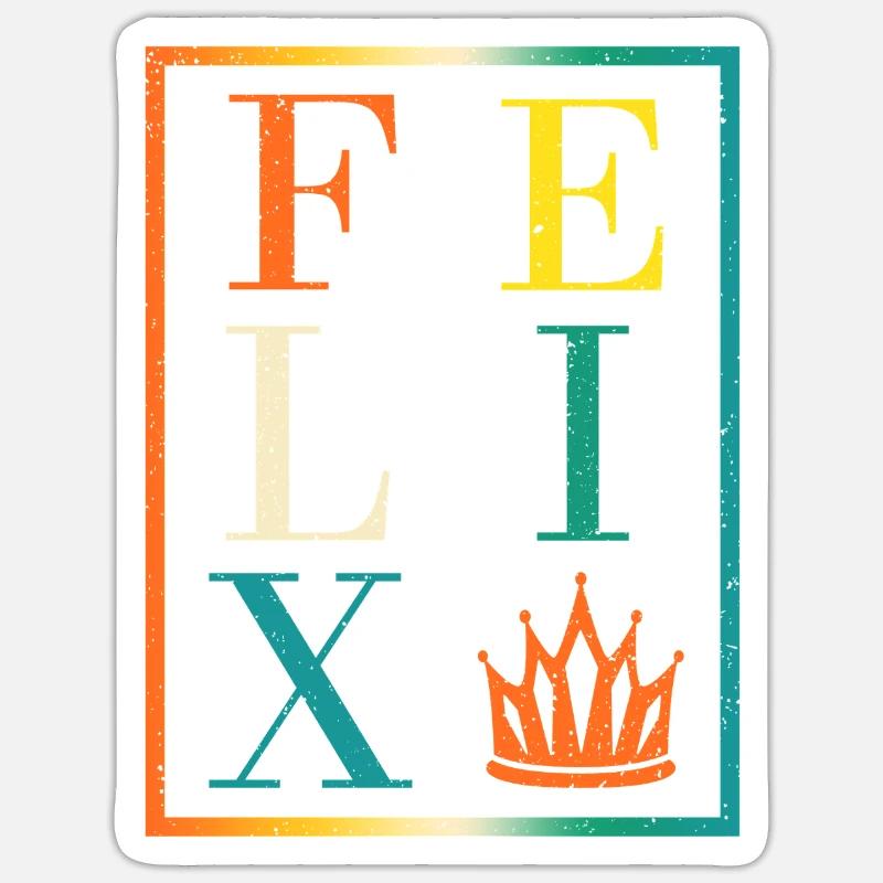 Felix - Sticker taille S (10 x 10 cm) - blanc mat