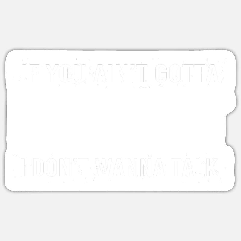 coupe de cheveux mulet - Sticker taille S (10 x 10 cm) - blanc mat