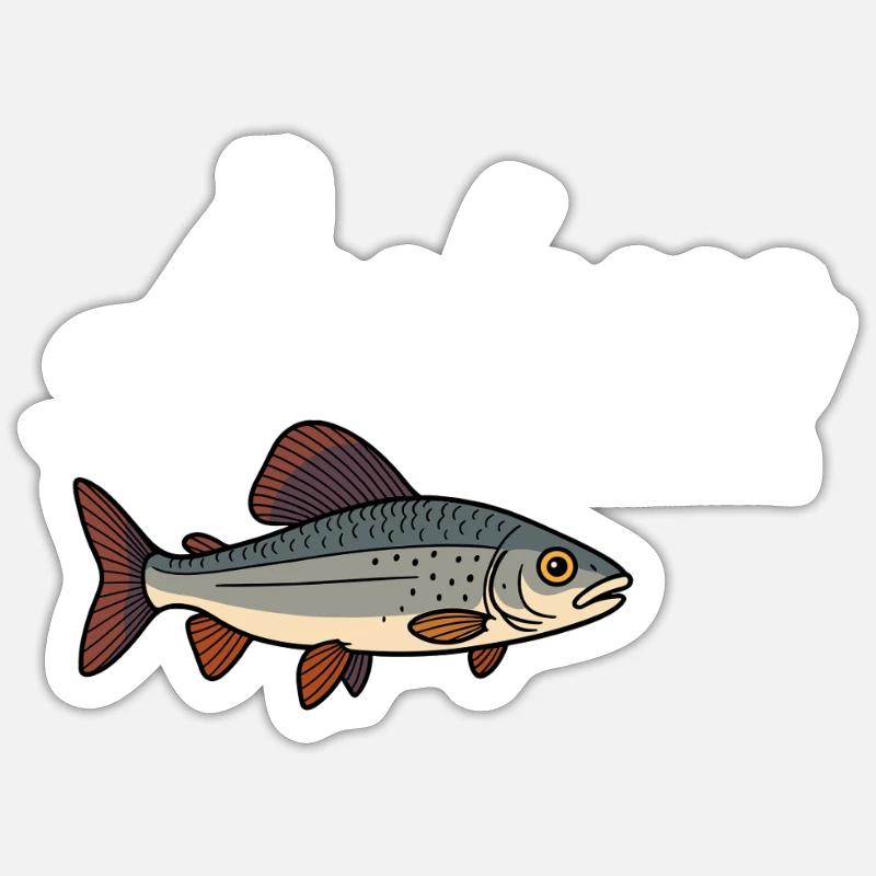 Äschen Flüsterer Sticker Größe S (10 x 10 cm)