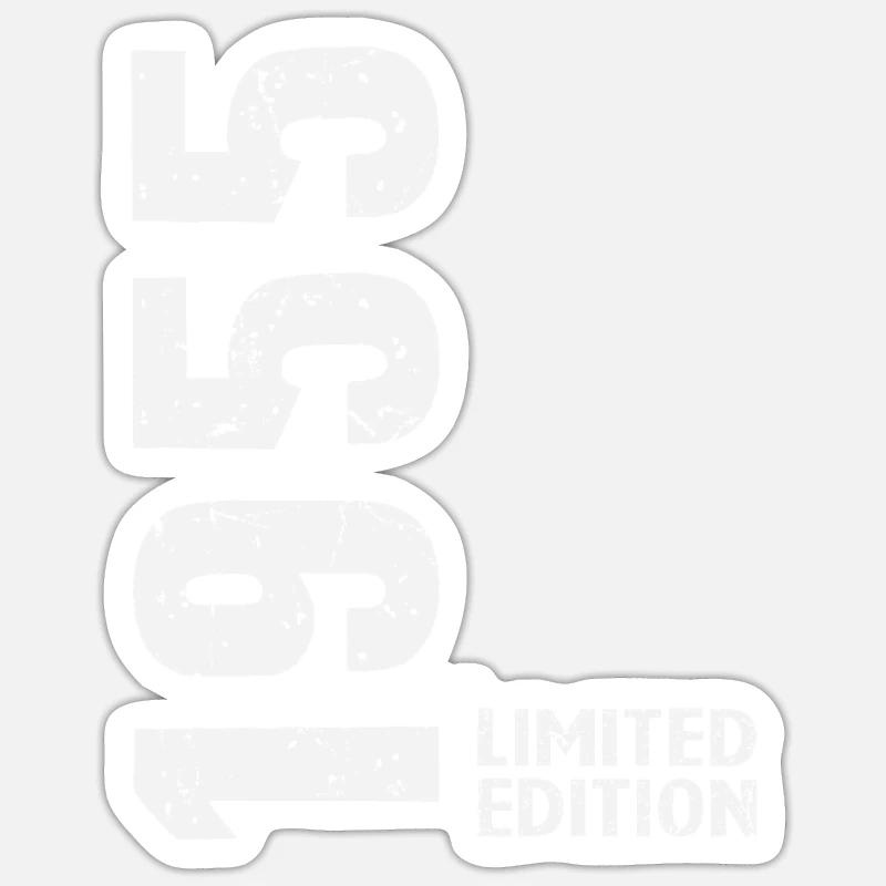 70 ans 1955 Cadeau d’anniversaire - Sticker taille S (10 x 10 cm) - blanc mat