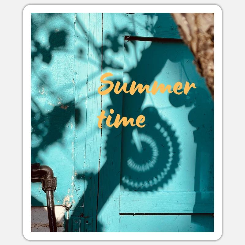 Summertime Sticker size S (10 x 10 cm)