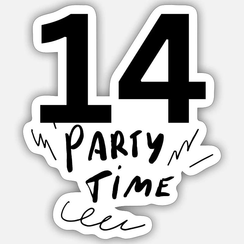 14 Sticker Größe S (10 x 10 cm)