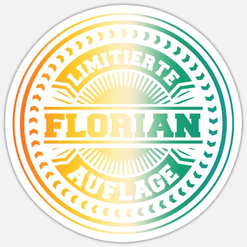 Florian Sticker taille S (10 x 10 cm)