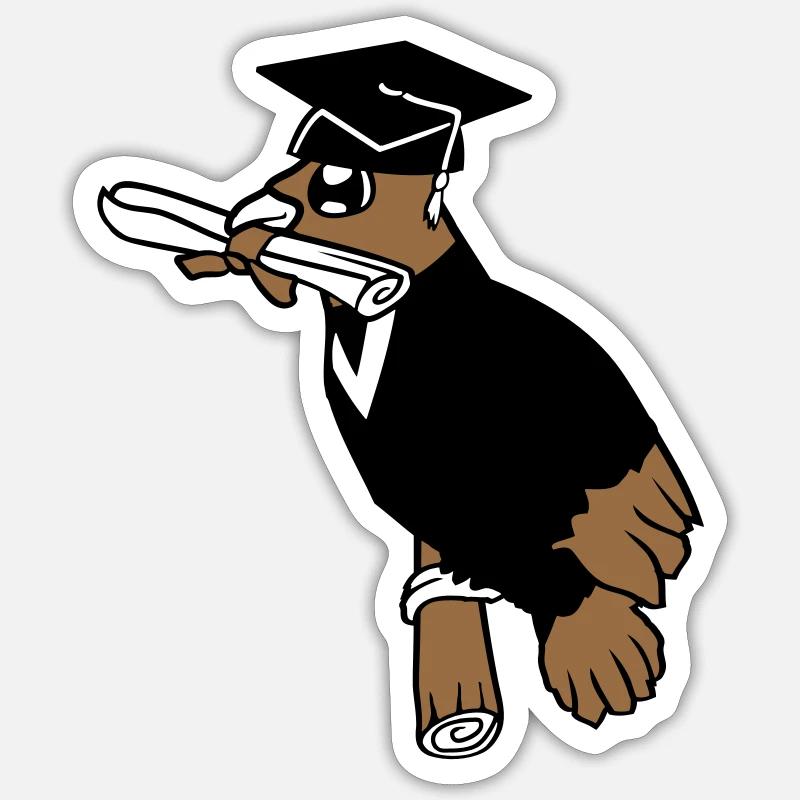 Deaf School Graduation College Certificate Certificate Certificate Sticker size S (10 x 10 cm)