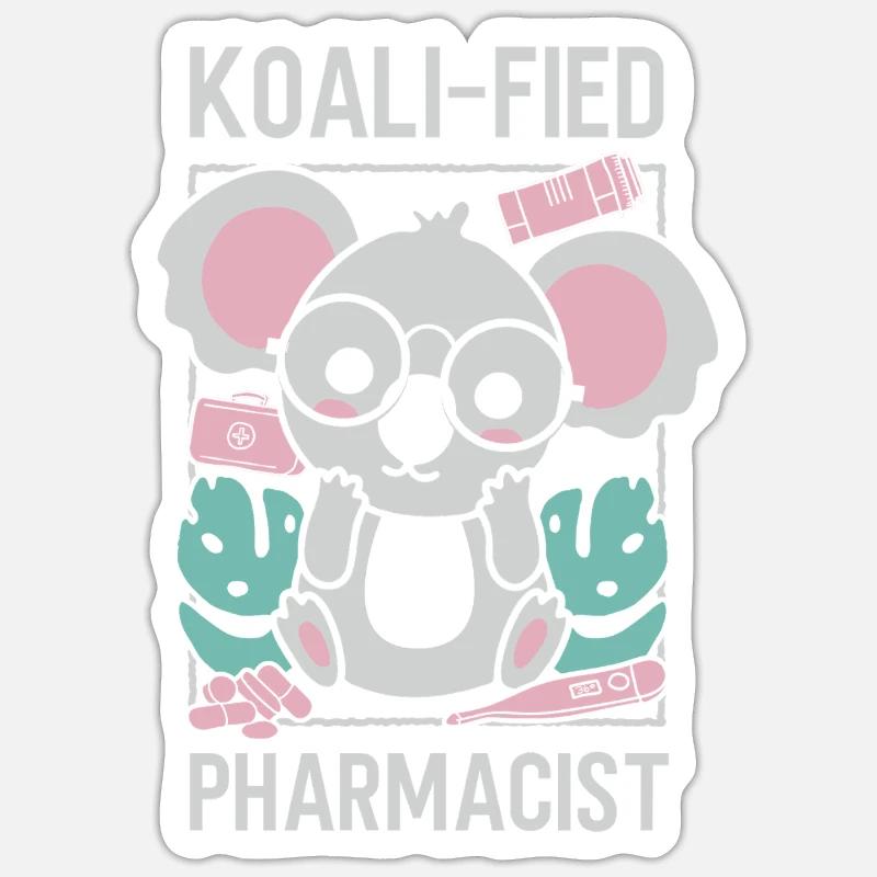 Pharmacy Tech Technician - Sticker size S (10 x 10 cm) - white matte