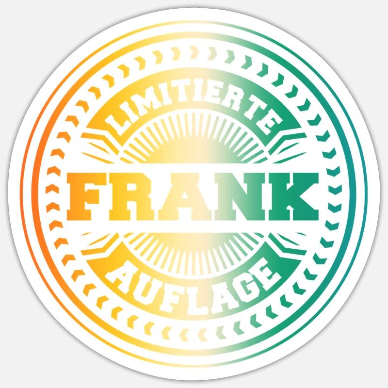 Frank - Sticker size S (10 x 10 cm) - white matte