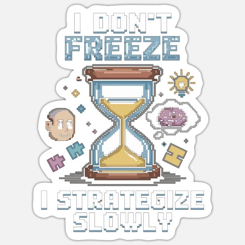 Denk langsam, siege sicher Sticker Größe S (10 x 10 cm)