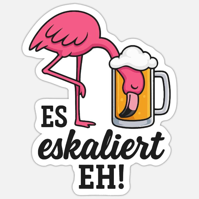 It's escalating! ANYWAY! - Sticker size S (10 x 10 cm) - white matte
