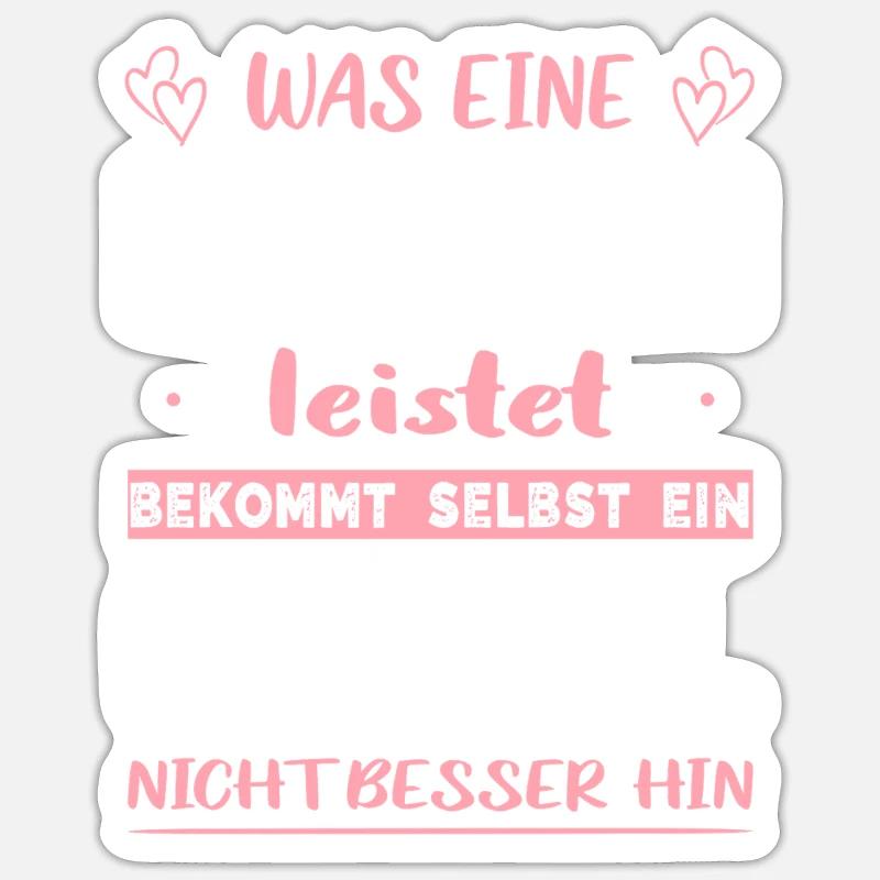 Kinderpflegerin Pflege Pflegerin Abschied Kinderpf - Sticker Größe S (10 x 10 cm) - Mattweiß