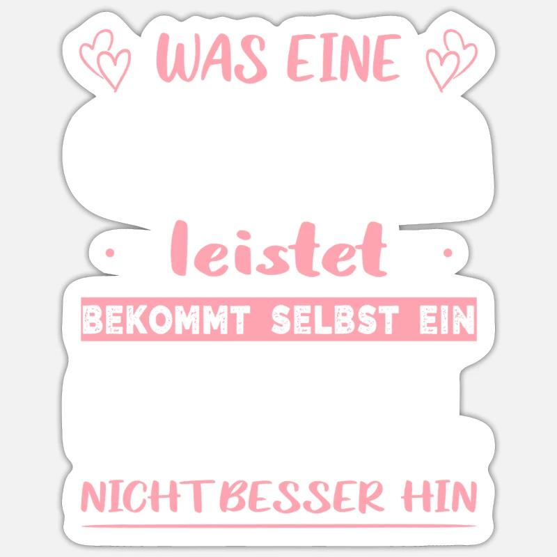 Oma Geschenke Weihnachtsgeschenke Großmutter - Sticker Größe S (10 x 10 cm) - Mattweiß