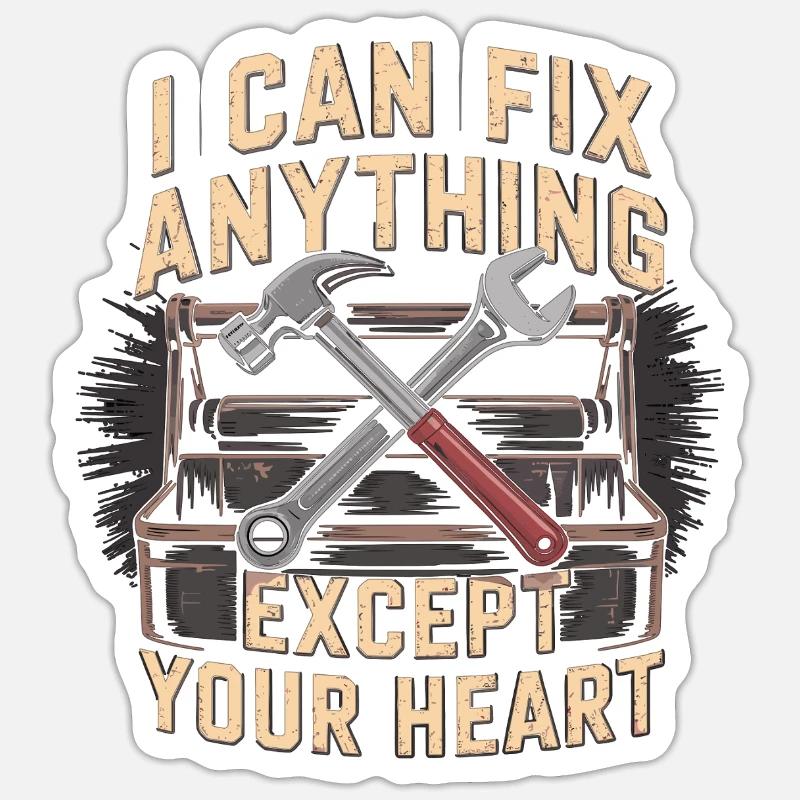 Craftsmen - Repairs with exceptions Sticker size S (10 x 10 cm)