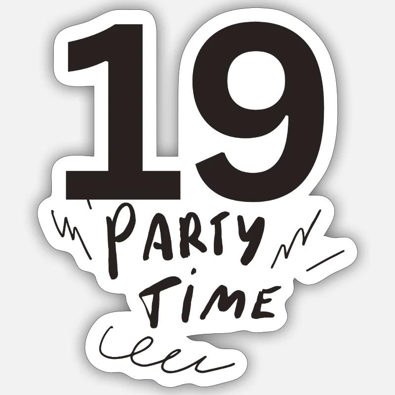 19 - Sticker size S (10 x 10 cm) - white matte