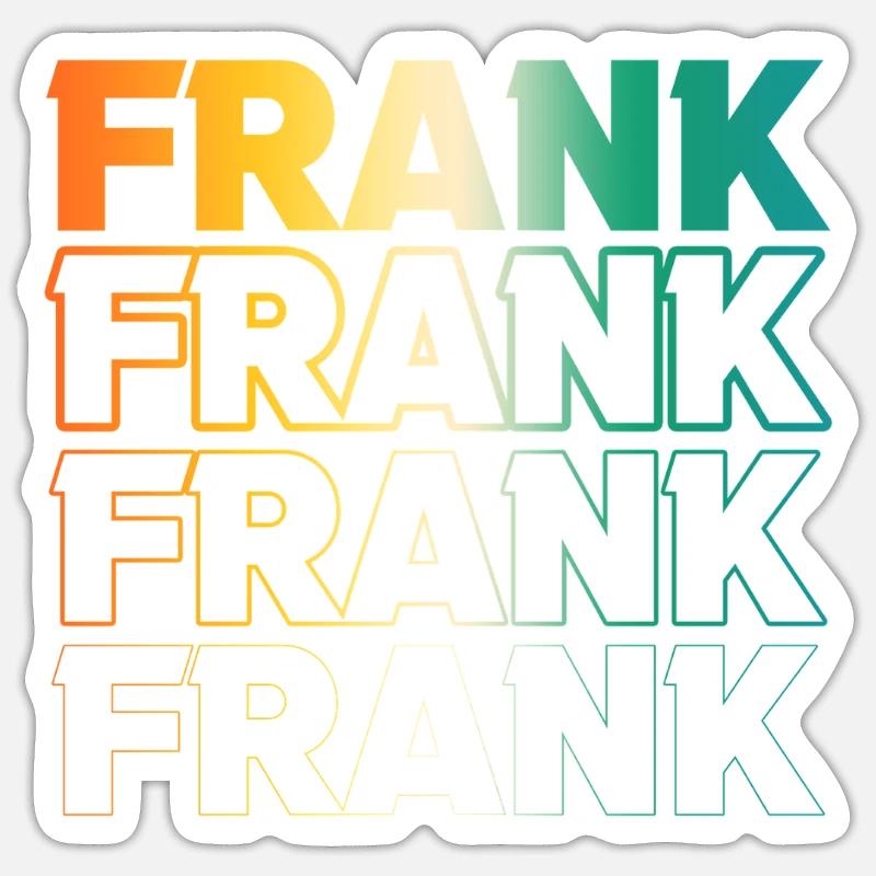 Franc - Sticker taille S (10 x 10 cm) - blanc mat