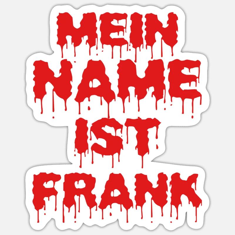 Frank - Sticker size S (10 x 10 cm) - white matte