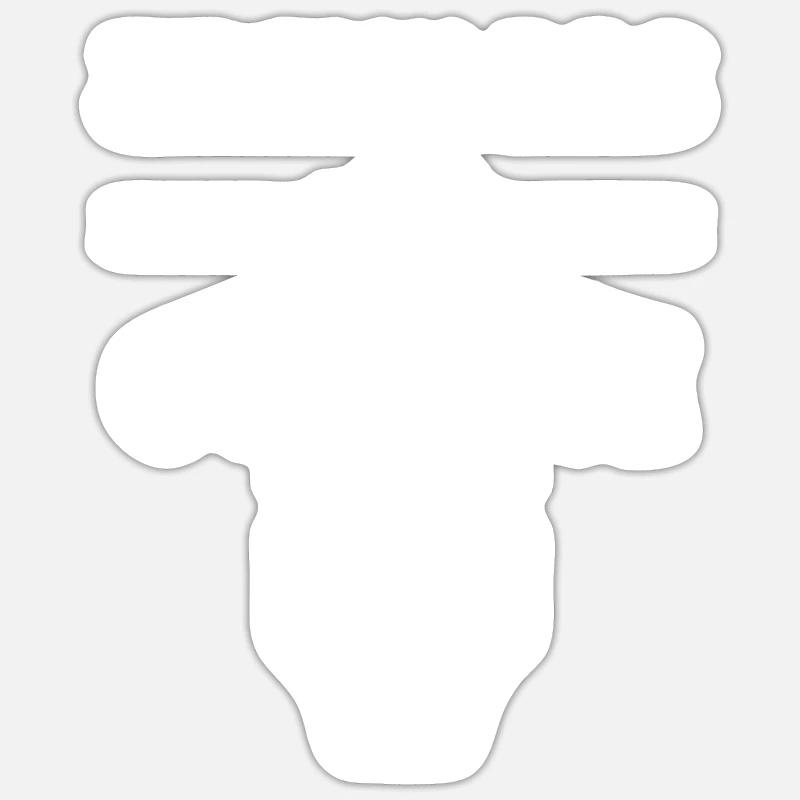 Couches - Sticker taille S (10 x 10 cm) - blanc mat