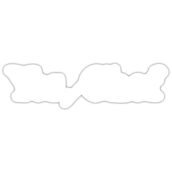 Chef Drôle Restaurant Cuisine Chef - Sticker taille S (10 x 10 cm) - blanc mat - Devant
