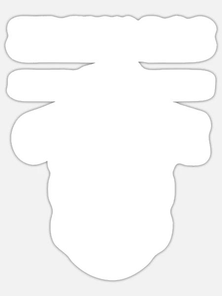 Couches - Sticker taille S (10 x 10 cm) - blanc mat