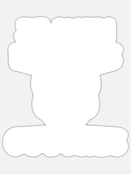 Couches - Sticker taille S (10 x 10 cm) - blanc mat