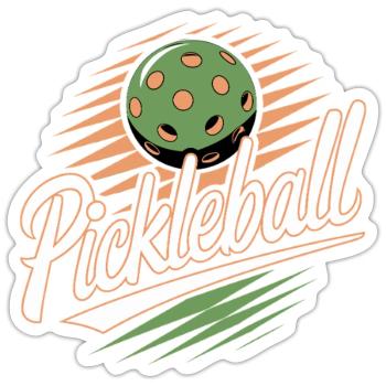 This Is My Pickleball Shirt - Sticker Größe S (10 x 10 cm) - Mattweiß - Vorne