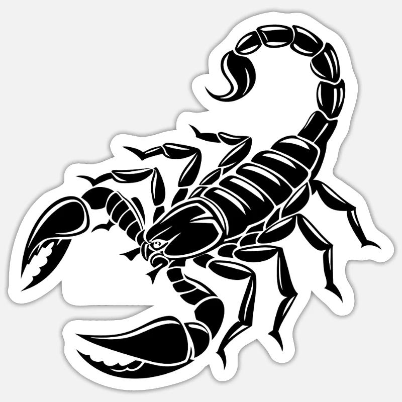Skorpion - Giftstachel - Artenschutz - Lebensraum Sticker Größe S (10 x 10 cm)