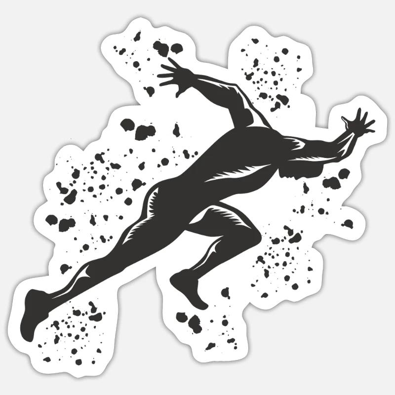 Sprinter Colorsplash Sprintender Sprint - Sticker taille S (10 x 10 cm) - blanc mat