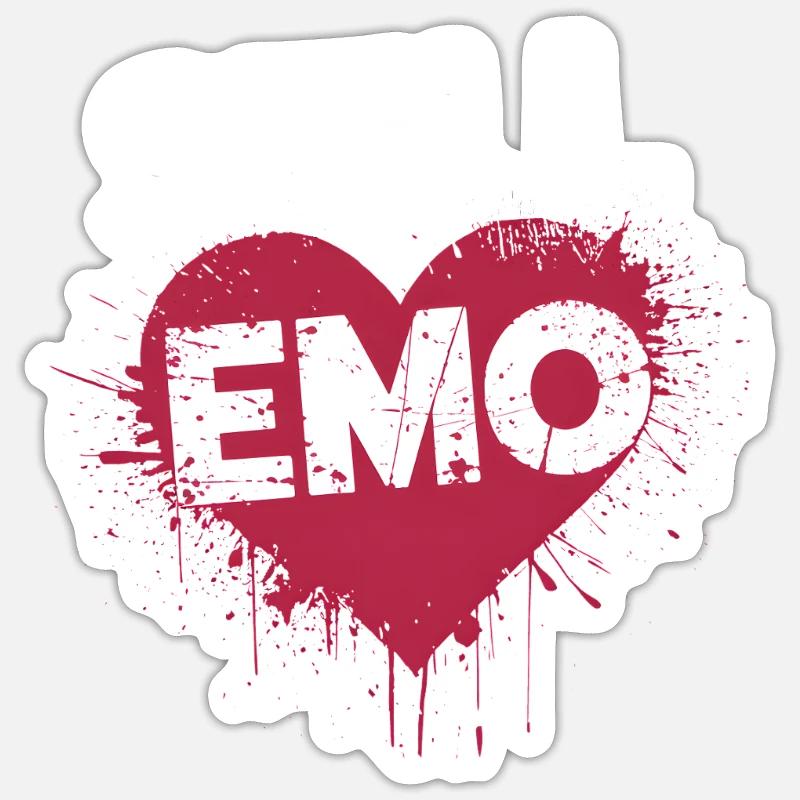 Toujours Emo ! Emo Goth Alternative Sticker taille S (10 x 10 cm)