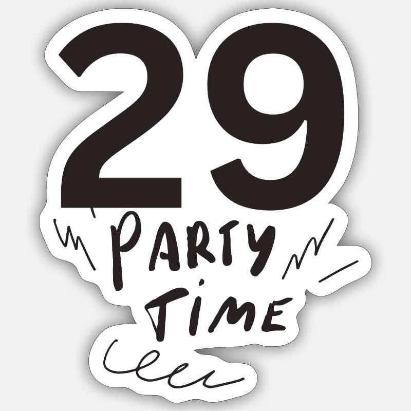 29 - Sticker Größe S (10 x 10 cm) - Mattweiß